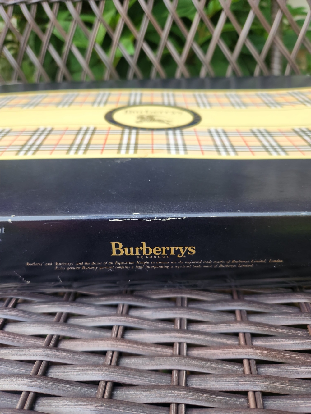Vintage Burberrys London Plaid Towel Gift Set NIB 100% Cotton - Picture 7 of 9